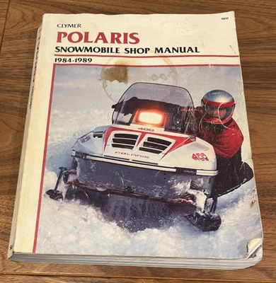 Clymer POLARIS Snowmobile Shop Manual Book 1984-1989 S832 - Imagem 1 de 4