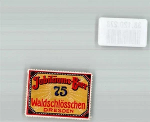 38120278 - 8000 Dresden Waldschlloesschen Jubulaeums Bier 75 Vignette - Bild 1 von 2