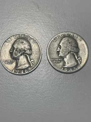 1945 And 1946 Both With D-Denver Mint Mark On Obverse Side - Image 1 of 4
