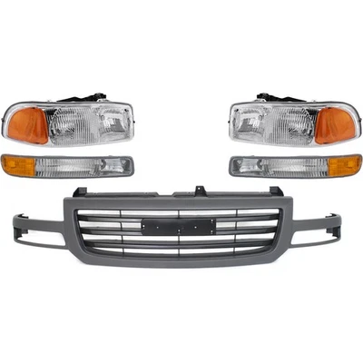 Grille Grill for GMC Sierra 1500 Classic Truck 2500 2003-2004 Foto 1 de 4