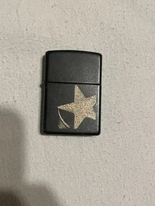 Zippo 1998 Black Matte Lighter Marlboro Gold Star. Untested - Picture 1 of 4