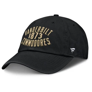 Men's Fanatics Black Vanderbilt Commodores Archer Adjustable Hat - Picture 1 of 4