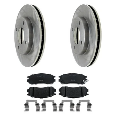 For Mitsubishi Galant 1998 Raybestos R-Line Front Brake Kit w Ceramic Pads Foto 1 de 4
