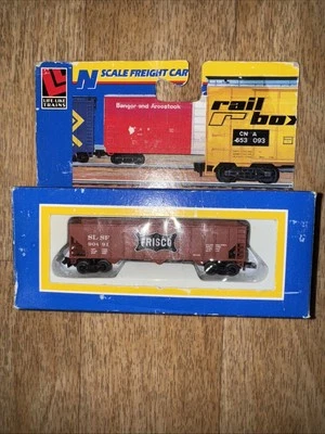 Life Like 7312 N Scale Frisco 100 Ton 3-Bay Open Hopper SLSF #90491 in Box New - Image 1 of 2