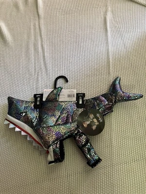 Shiny Shark Adj. Dog Costume Brand New! Sz S Fixed Teeth! Fins! - Image 1 of 4