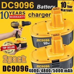 2X 18 V For Dewalt DC9096 18 VOLT DC9098 Ni-MH Battery DC9099 Replace DE9096 New - Picture 1 of 20