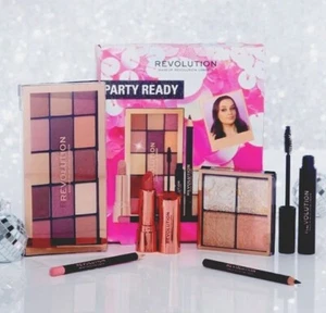 Makeup Revolution~ Listo para fiestas~ Set de regalo de cosméticos de 6 piezas. Nuevo en caja difícil de encontrar - Imagen 1 de 18