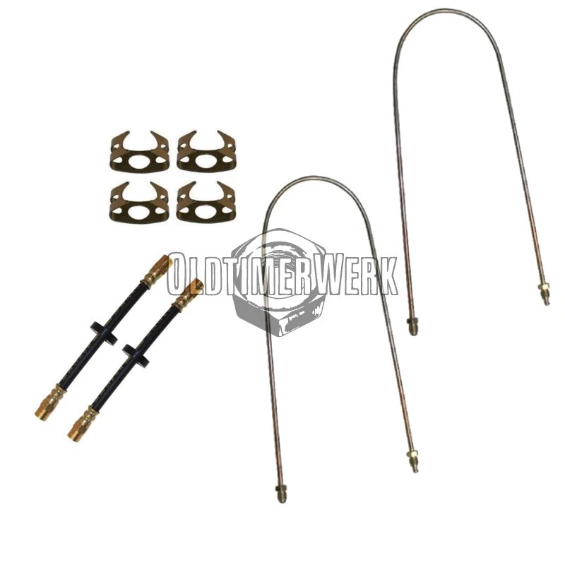 Brake line and brake hose set rear, Golf 2 & Co up to 89 with drum brake - Image 1 of 1