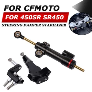 For CFMOTO 450SR 450SS CNC Steering Damper Stabilizer Bracket Mount Kit - Picture 1 of 8