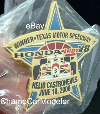 2006 Honda Indy V8 IRL Pin Texas Helio Castroneves Marlboro Team Penske TMS 500 - Image 1 of 4