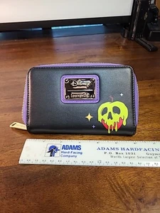 Loungefly Disney Snow White Evil Queen Poison Apple Old Witch Zip Around Wallet - Picture 1 of 14