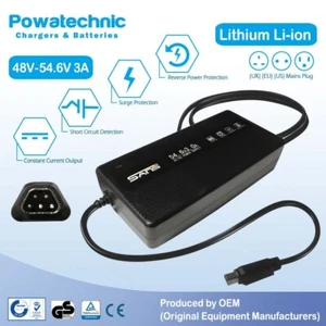 54.6V charger for Barletta Fischer Junto Monday bike Trapezoid 5-pin 48V Battery - Picture 1 of 4