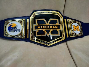 Custom Made Michigan 2023 National/BIG 12 Champion Championship Belt - Picture 1 of 2