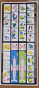 RYANAIR AIRLINES - TARJETA DE SEGURIDAD - BOEING B737-800 - 24.04.14 - Imagen 1 de 2