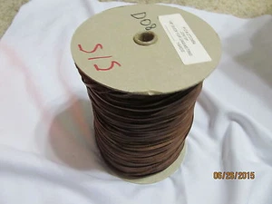 ORIGINALE bordo grezzo PELLE FINITURE 1/8" Buck marrone pizzo allacciatura corda bobina 400 iarde - Foto 1 di 1
