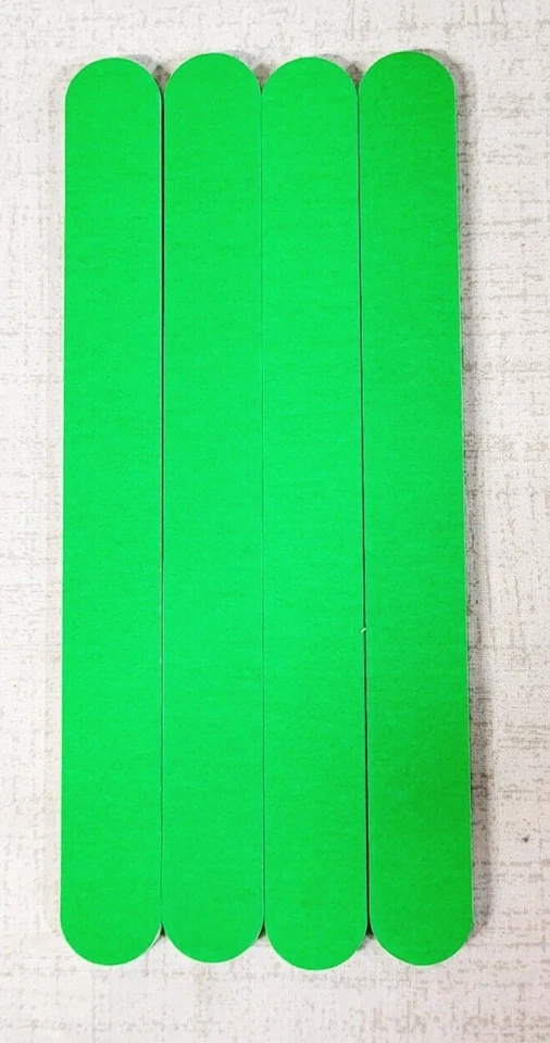 4 Cushioned Shapers Nail File Extra Thick Long Lasting Green New No Box - Image 1 of 1