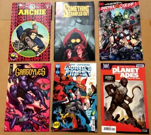 6 Comics NM Neu Archie 1 M&M Something Crawled Out 1 JL vs SS 1Gargoyles 1 Apes - Bild 1 von 3