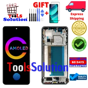 DISPLAY XIAOMI 13T PRO OLED PARI A ORIGINALE LCD COMPRESO DI FRAME CORNICE BLACK - Imagen 1 de 1