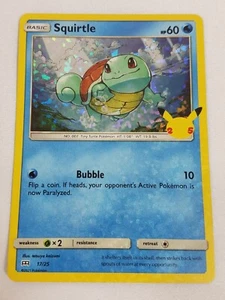 Carta olografica Squirtle 17/25 GCC Pokémon McDonalds promozionale 25° anniversario quasi nuova - Foto 1 di 2