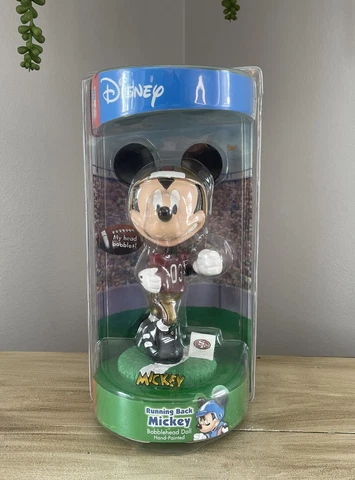 SAN FRANCISCO 49ers Running Back MICKEY MOUSE Disney NFL Nodder Bobblehead NIB! Cover