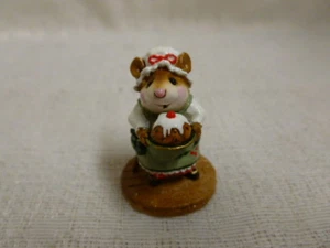 Wee Forest Folk Pudding Jedermann grün Weihnachten M-250 Rentner Maus - Bild 1 von 2