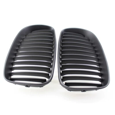 2Pcs Matte Black Style Front Grille Fit for BMW E81 E82 E87 E88 120i 08-2011 ABS Foto 1 de 4