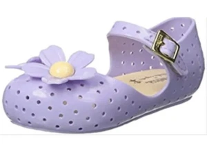 New mini Melissa Daisy shoes Baby Infant 5 purple girls sandals Mary Jane - Picture 1 of 2