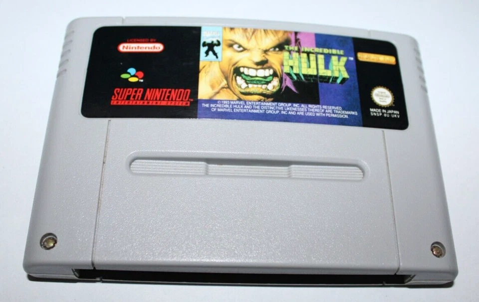The Incredible Hulk (1995) Super Nintendo SNES (Modul) working  16-bit - Bild 1 von 1