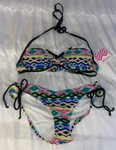Raisins 2 Piece Swimsuit Hollywood Underwire Bikini Top & Sweet Pea Bottom S (B2 - Picture 1 of 3