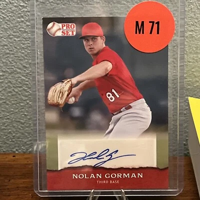 2022 Leaf Pro Set Sports Auto Nolan Gorman Card #PSA-NG1 - Image 1 of 2