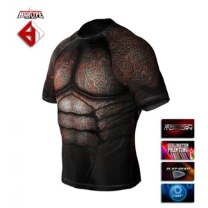 HighType Hunter Rash Guard MMA BJJ Fightwear Compression Crossfit Training - Picture 1 of 10