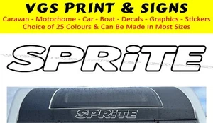 SPRITE SWIFT CARAVAN FRONT DECAL STICKER GRAPHICS CHOICE OF COLOURS #7 - Picture 1 of 3