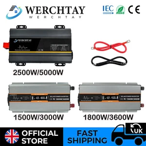 Power Inverter 3000W 3600W 5000W Pure Sine Wave 12V To 240V Converter LCD RV - Picture 1 of 32