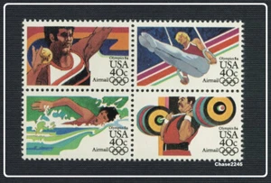 Scott #C105-108 Summer Olympics 40c (Airmail Block of 4)1983 Mint NH - Picture 1 of 2