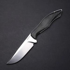 Koenig Knives Helo Fixed Blade w/ Leather Sheath - Plain Edge MagnaCut Blade - Picture 1 of 10