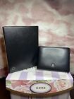 Mont Blanc Black Leather Mens Wallet Meisterstuck Selection MSRP $310 Pre Owned