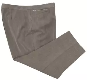 NWT Jones New York Signature Women's Woven Stretch Dress Pants 22W Taupe Heather - Picture 1 of 11