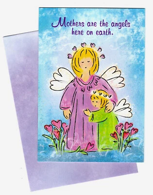 Mother's Day Card by Leaning' Tree - "Mothers are Angels Here on Earth" - Image 1 of 2