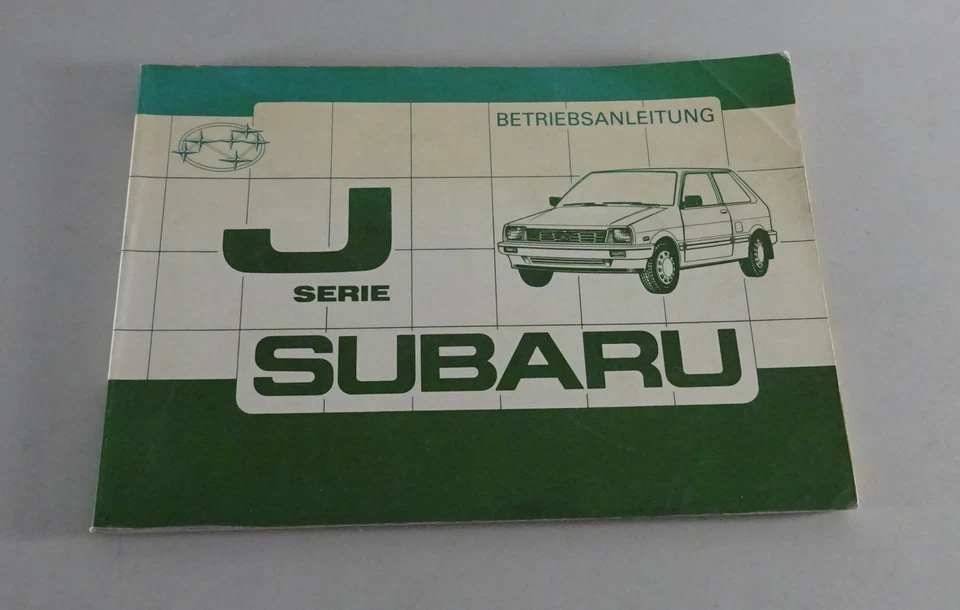 Manuale Operativo Subaru Serie J, Justy 1000 + 1200 CM³, 2WD/4WD - Immagine 1 di 1