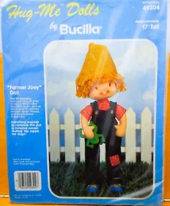 Bucilla Hug-Me Dolls Kit-Farmer Joey Doll #49304-17" Doll New Sealed - Picture 1 of 5