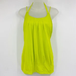 Camiseta sin mangas Lululemon Flow & Go para mujer con tiras calce suelto antídoto amarillo neón talla 6 - Imagen 1 de 8