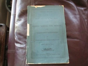 2nd Report Senate Existing Natural Food Products NW Territory - 1887 Scarce 1 - Picture 1 of 6