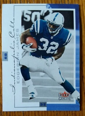 EDGERRIN JAMES, 2001 FLEER GENUINE #53, COLTS - Image 1 of 2
