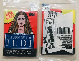 Vintage Topps STAR WARS: Return of the Jedi Wax Pack - Leia Cover (1983) REG. - Picture 1 of 1