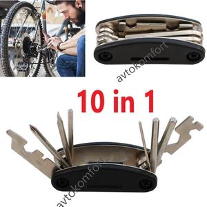 10 en 1 Bicicleta Bicicleta Multi Reparación Herramienta Kit Allen Llave Cicl... - Imagen 1 de 5