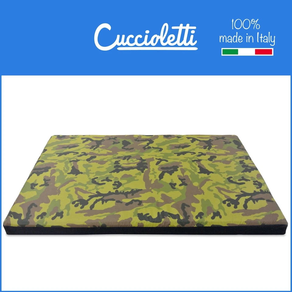 CUCCIA MORBIDA CANI E GATTI MATERASSINO CANE MEMORY SFODERABILE JOHNNY 8+2 CM - Immagine 1 di 4