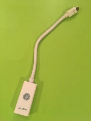 GE brand HDMI patch cable USB cord FCC #33589, white plastic Component Connector - Image 1 of 4