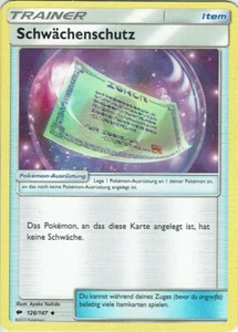 Pokemon Card Trading Card Night in Flames No. 126/147 Weakness Guard German - Picture 1 of 1