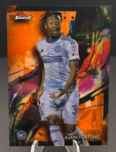 2024 Topps Chrome MLS - Ajani Fortune #72 Orange Refractor /50 (RC) - Bild 1 von 2
