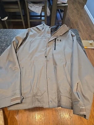 Under Armour Mens Jacket Coldgear Storm Parka Winter Coat Gray Large L - Image 1 of 4